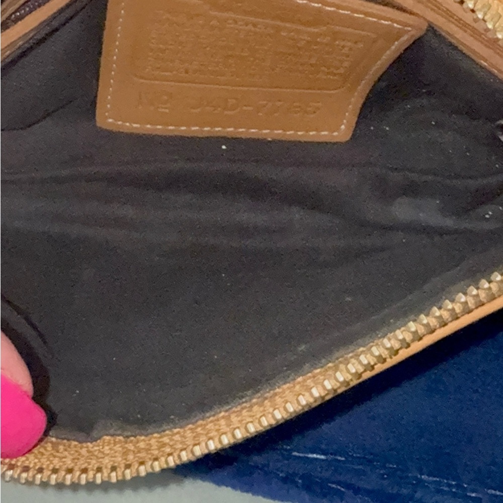 Vintage Coach 7785 Tan Leather Mini Shoulder Bag 1994 USA Made - Picture 8 of 11